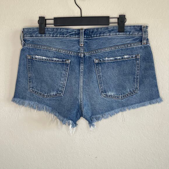 Abercrombie Low Rise Short Distressed Cutoff Denim Shorts - Size 29/8 - Picture 2 of 4